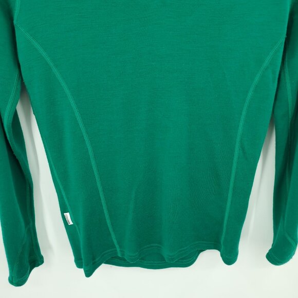 Minus33 100% Merino Midweight 1/4 Zip S Emerald Green #814 - Picture 9 of 16